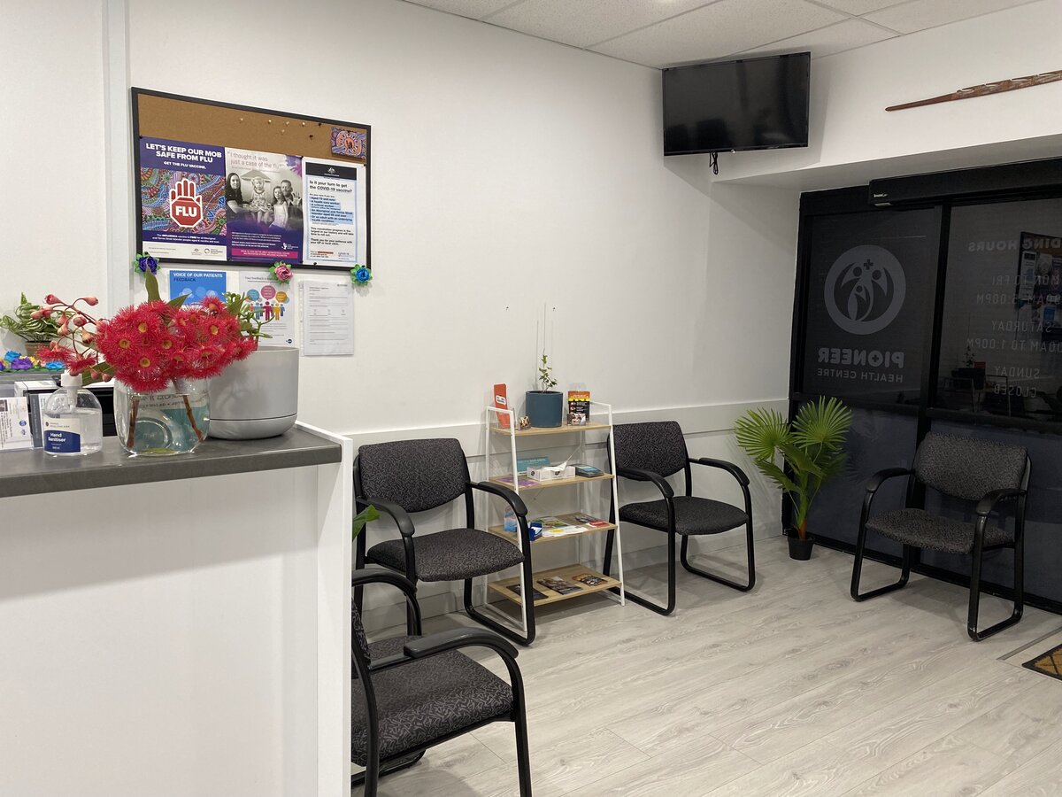 Waiting room with comfortable seating